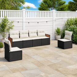 Comfortable and Stylish 6 Piece Garden Sofa Set for Your Patio