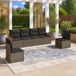 Comforting 6-Piece Garden Sofa Set for Outdoor Enjoyment