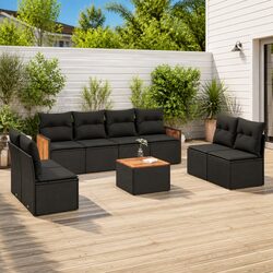 Comfortable and Reliable 9-Piece Outdoor Sofa Set