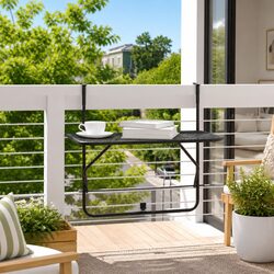 Practical Foldable Balcony Table for Easy Outdoor Living