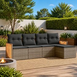 Comfort and Value in a 5-Piece Garden Sofa Set