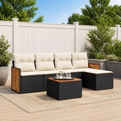 Warm and Reassuring 6-Piece Garden Sofa Set