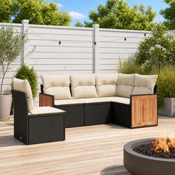 Comfort and Value in a 5-Piece Garden Sofa Set