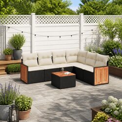 Reliable 7 Piece Garden Sofa Set with Comfort in Mind