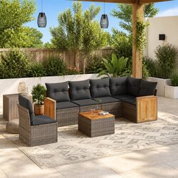 Comfortable and Reliable 7 Piece Garden Sofa Set