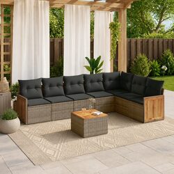 Reliable 8-Piece Garden Sofa Set for Quality Relaxation