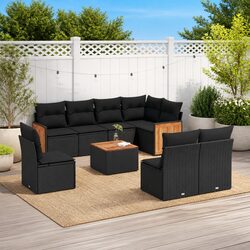 Reliable Outdoor 9-Piece Sofa Set with Storage Solutions