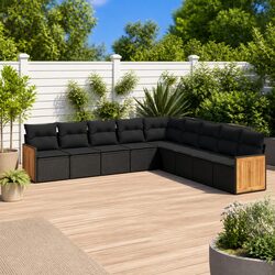 Warm and Inviting 9 Piece Modular Garden Sofa Set