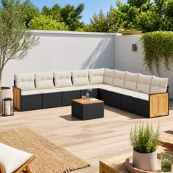 Comfort and Value: 10-Piece Garden Sofa Set for Outdoors