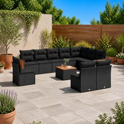 Comfortable 11 Piece Garden Sofa Set with Storage Solutions