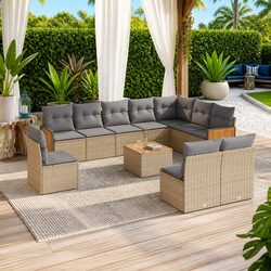 Comfortable and Functional 11-Piece Garden Sofa Set