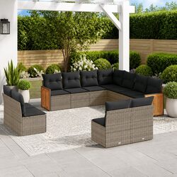Reliable 11 Piece Outdoor Sofa Set with Storage