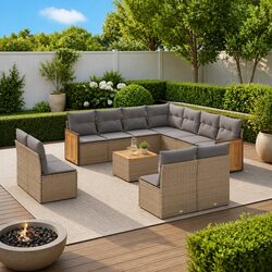 Comfortable and Valuable: 12-Piece Garden Sofa Set