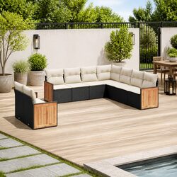 Comfortable 9 Piece Garden Sofa Set for Relaxation