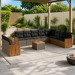 Comfortable and Versatile 11-Piece Garden Sofa Set