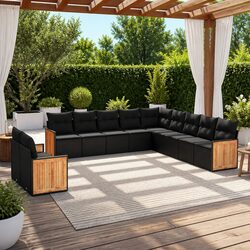 Comfortable and Versatile 11-Piece Garden Sofa Set