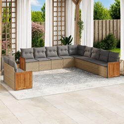 Comfortable 11-Piece Outdoor Sofa Set for Relaxation