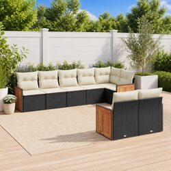 Reliable 8-Piece Garden Sofa Set with Storage Solutions
