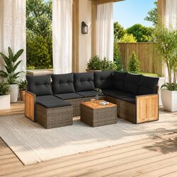 Comfortable and Reliable 8-Piece Garden Sofa Set