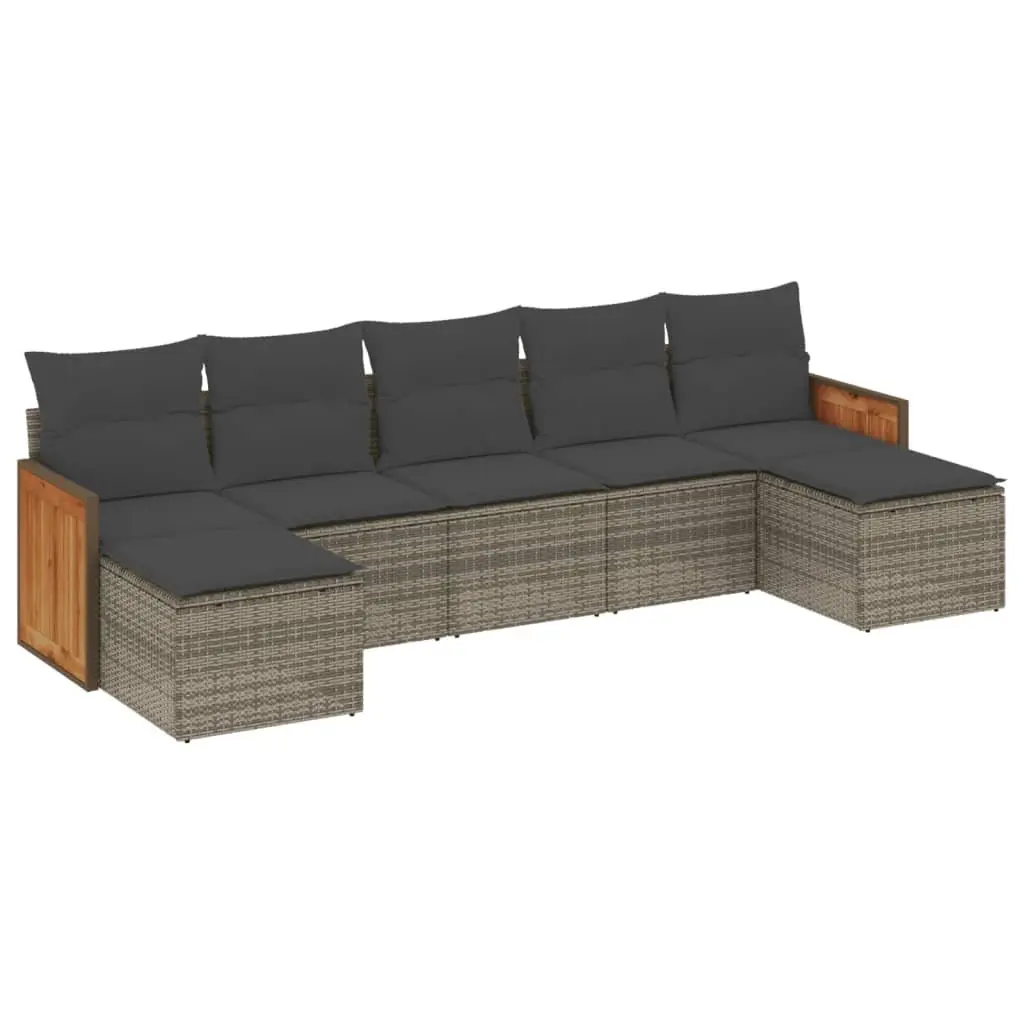 7 Piece Garden Sofa Set with Storage