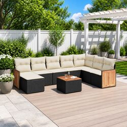 Practical Comfort with 9-Piece Garden Sofa Set