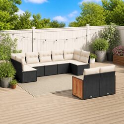 Reliable 9 Piece Garden Sofa Set for Outdoor Enjoyment
