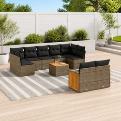 Comfortable 10-Piece Outdoor Furniture Set with Storage