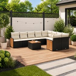 Comfort and Quality in a 10-Piece Garden Sofa Set