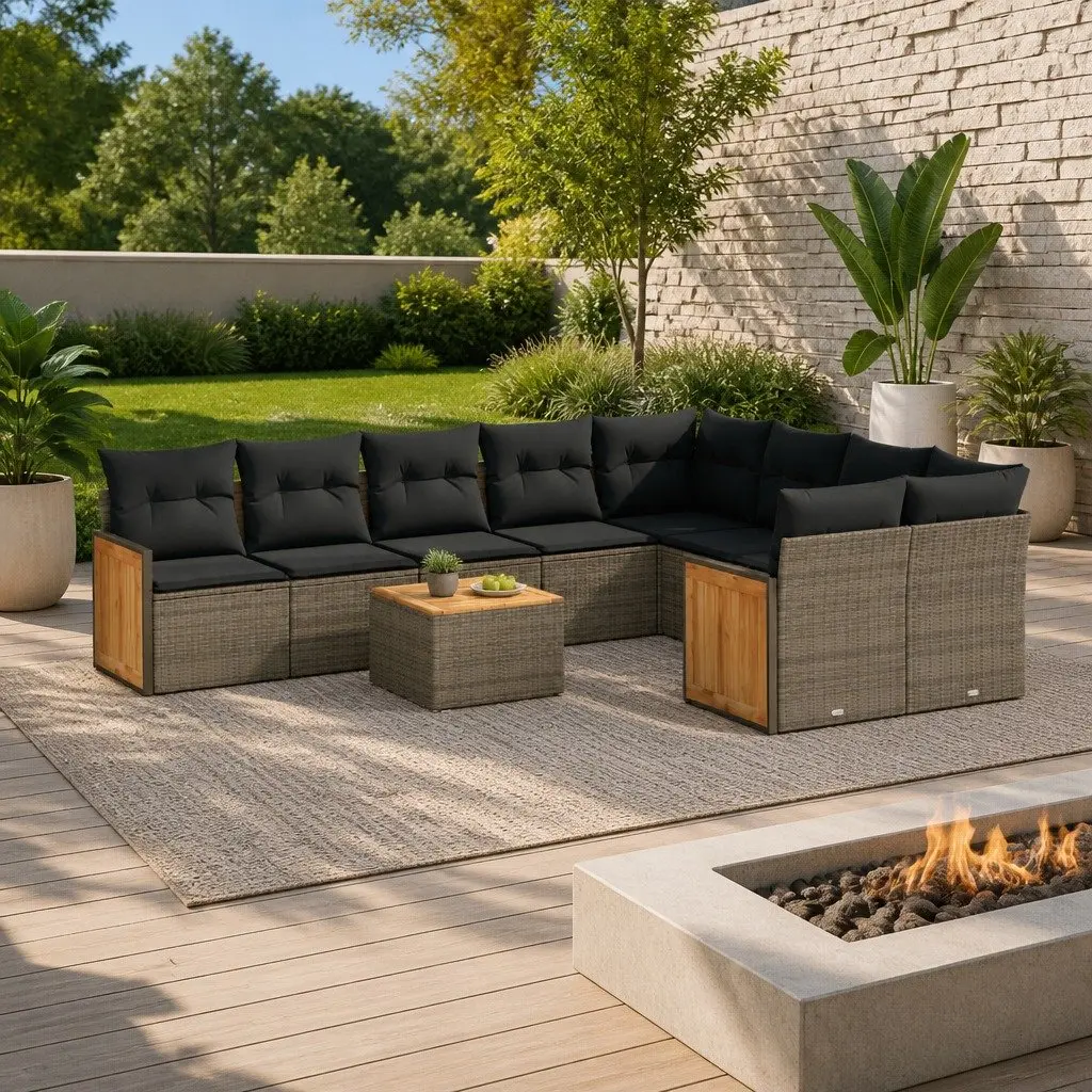 10 Piece Garden Sofa Set