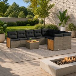 Comfortable and Practical 10 Piece Garden Sofa Set