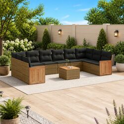 Warm and Inviting 11-Piece Garden Sofa Set for Relaxation