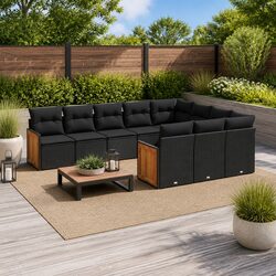 Comfort and Value in a 10-Piece Garden Sofa Set