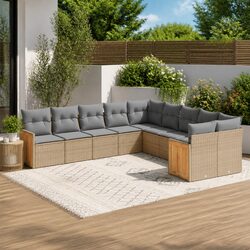 Comfortable and Stylish 10 Piece Outdoor Sofa Set