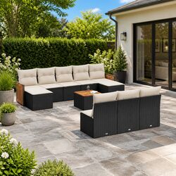 Reliable 11 Piece Garden Sofa Set for Your Outdoor Space