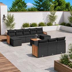 Comfortable 11-Piece Garden Sofa Set with Practical Features