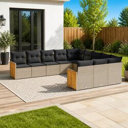 Practical and Affordable 11-Piece Outdoor Sofa Set
