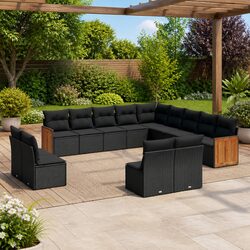 Comfortable 13-Piece Garden Sofa Set with Storage