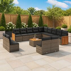 Comfort and Practicality: 14-Piece Garden Sofa Set
