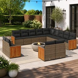 Comfort and Value: 13-Piece Garden Sofa Set