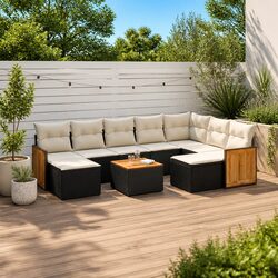 Comfortable 10-Piece Garden Sofa Set for Outdoor Relaxation