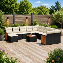 Reliable 12-Piece Garden Sofa Set for Your Outdoor Space