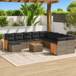Reliable 12 Piece Garden Sofa Set with Storage