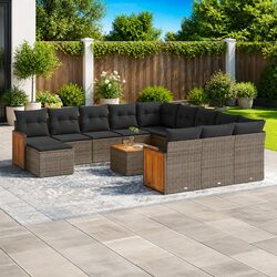 Comfortable 13 Piece Outdoor Sofa Set with Practical Features