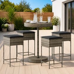 Comfortable 5 Piece Garden Bar Set for Relaxed Living