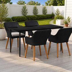 Comfortable and Functional 5-Piece Outdoor Dining Set