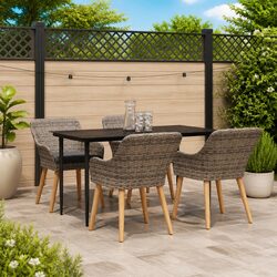 Comfortable and Versatile 5-Piece Garden Dining Set