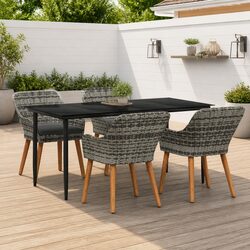 Reliable 5-Piece Garden Dining Set for Quality Time