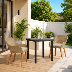 Reliable Outdoor Dining Set 3 Piece with Cushions