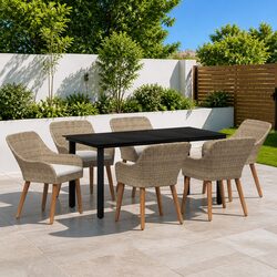 Value-Driven 7 Piece Garden Dining Set with Comfort