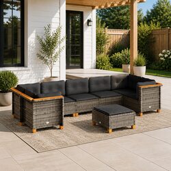 Reliable 8 Piece Outdoor Sofa Set for Comfort and Style